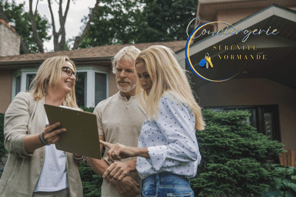 Assurances pour la Location Saisonnière : Comment Propriétaires et Conciergeries Peuvent Louer en Toute Sérénité 4 Rencontre entre concierge et proprietaire pour une location securisee