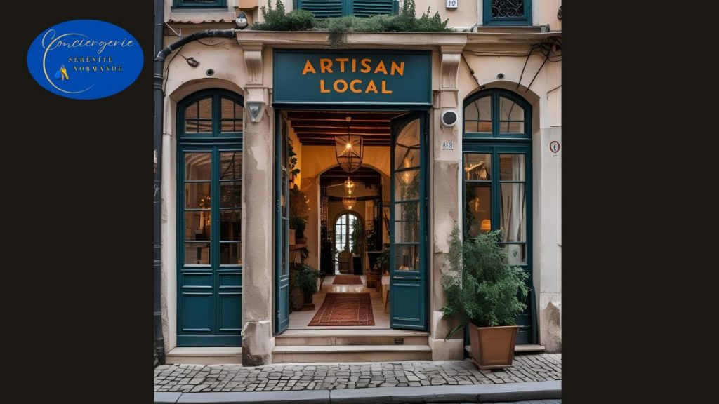 7 façons puissantes dont la conciergerie dynamise l'économie locale 2 Devanture d'un commerce local, valorisé par les recommandations d'une conciergerie de proximité